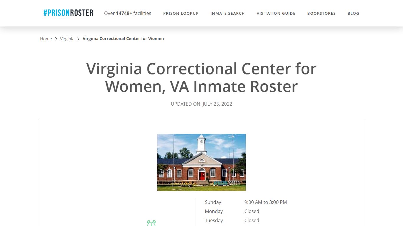 Virginia Correctional Center for Women, VA Inmate Roster - Prisonroster